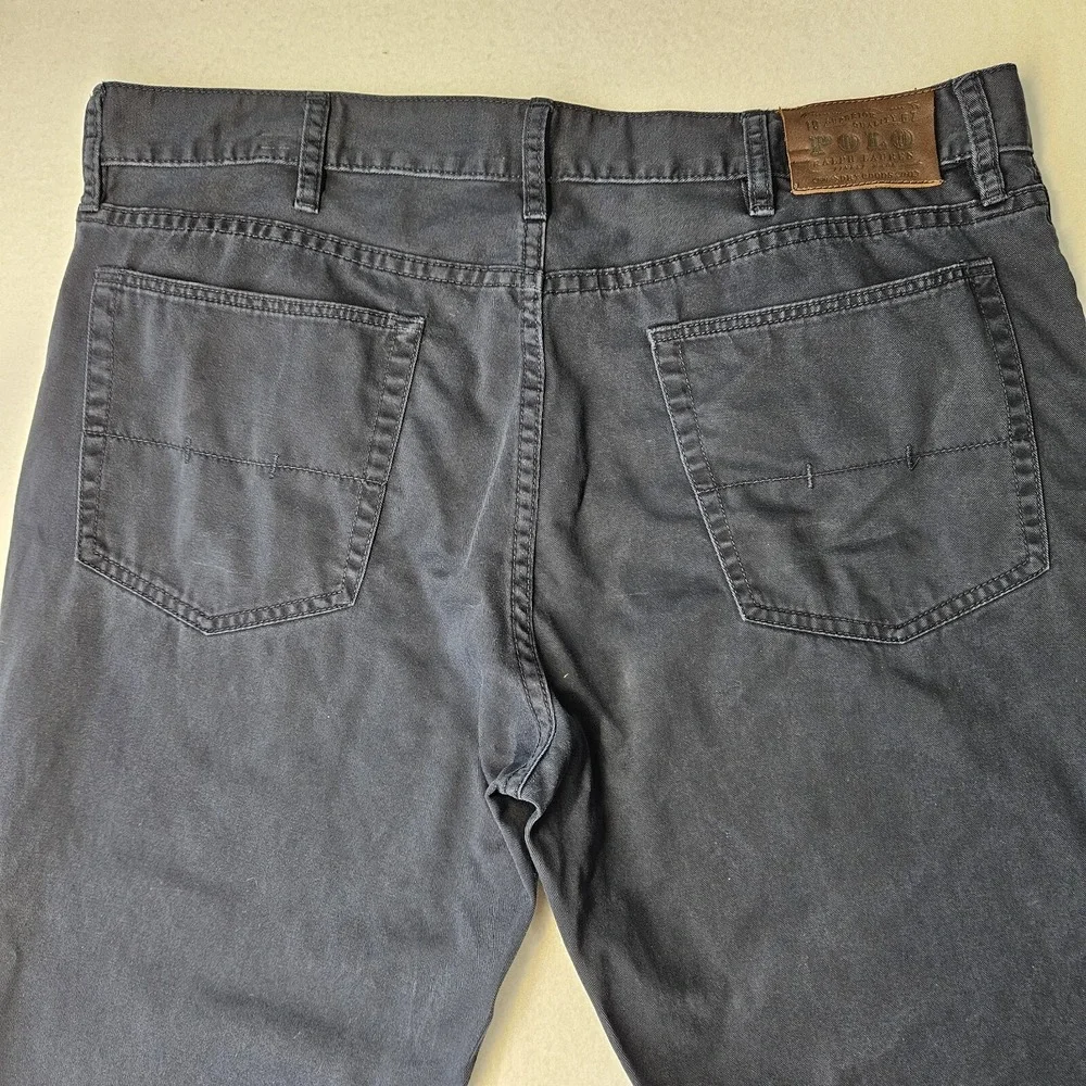 Polo Ralph Lauren Classic Fit Men's Jeans 38x34 Dark Wash Blue Zip Fly Straight